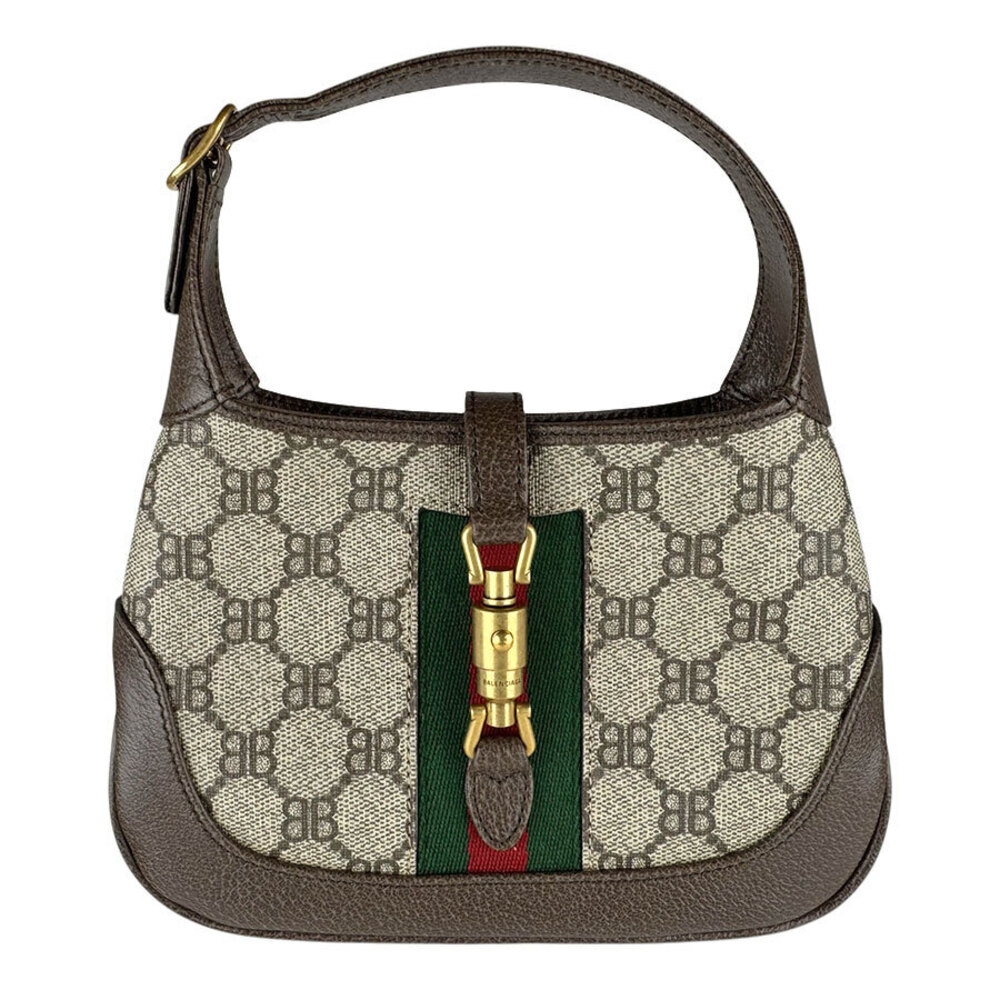 Balenciaga Gucci 2way Shoulder Bag leather brown gold